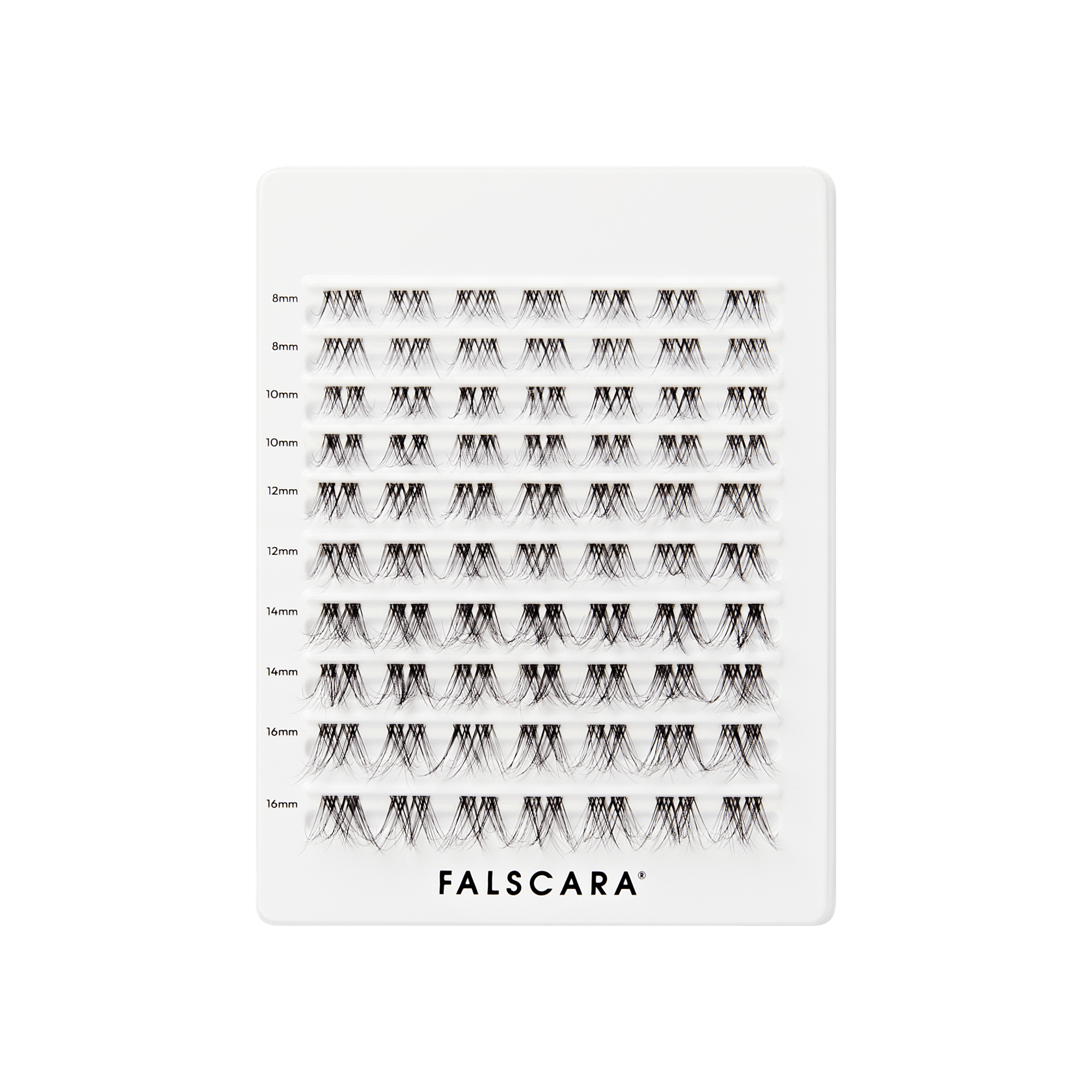 Falscara Faux Mink Natural Mega Multipack | DIY False Lash Extensions, Cluster Lash, Wispy Lashes, 70 Wisps, 8mm-16mm