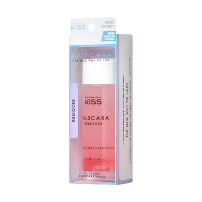 Package of Falscara Lash Remover. This lash remover is infused with soothing rosewater to gently remove eyelash extensions. 
