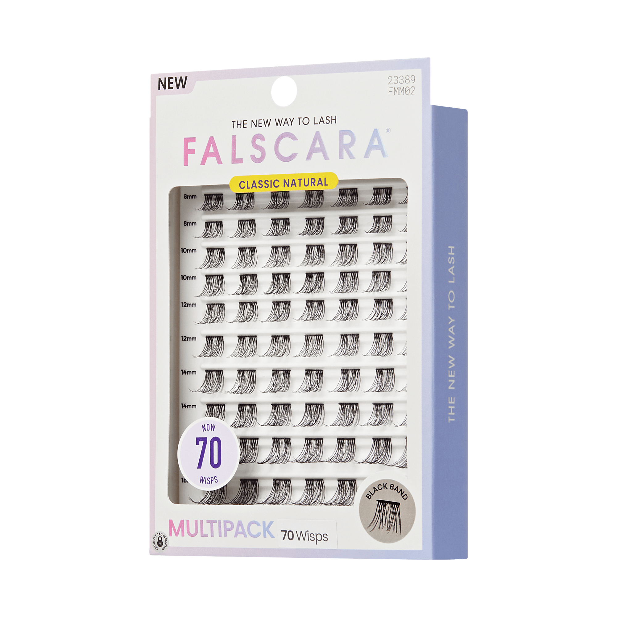 Falscara Classic Natural Mega Multipack | DIY False Lash Extensions, Cluster Lash, Wispy Lashes, 70 Wisps, 8mm-16mm