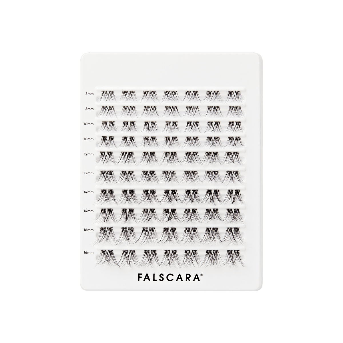 Falscara Faux Mink Natural Mega Multipack | DIY False Lash Extensions, Cluster Lash, Wispy Lashes, 70 Wisps, 8mm-16mm