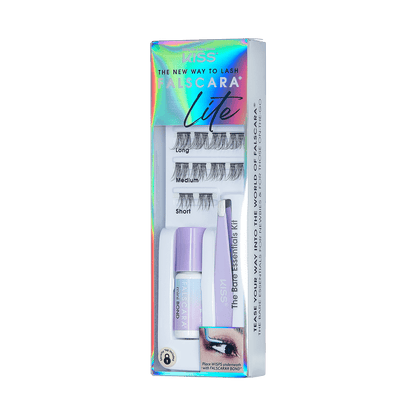 KISS FALSCARA Lite Bare Essentials Mini Starter Kit, 10 Wisps