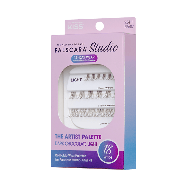 FALSCARA Studio Lash Palette - Dark Chocolate Light - 18 Wisps