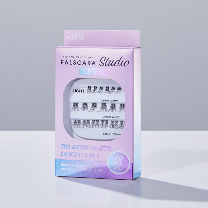 A package of Falscara Studio Palette lashes in "Delicate Light".