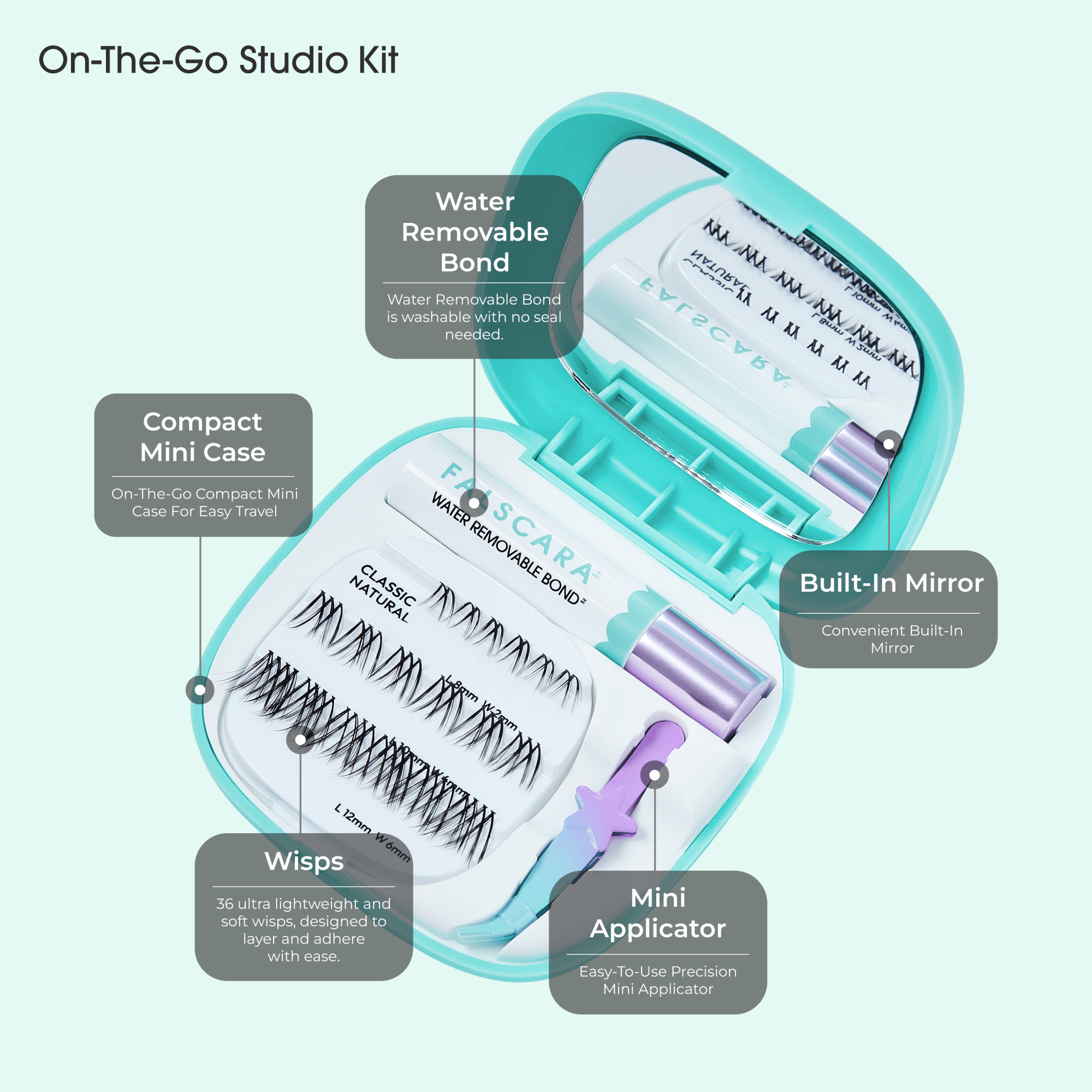 FALSCARA Studio Mini On-The-Go Kit – Classic Volume - 36 Wisps