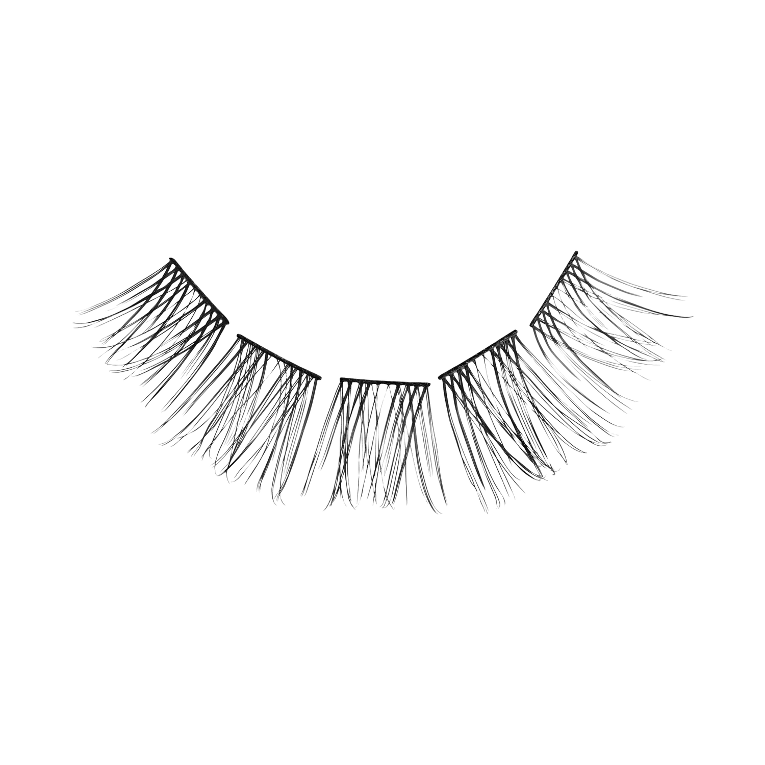 Pair of false eyelashes on a transparent background