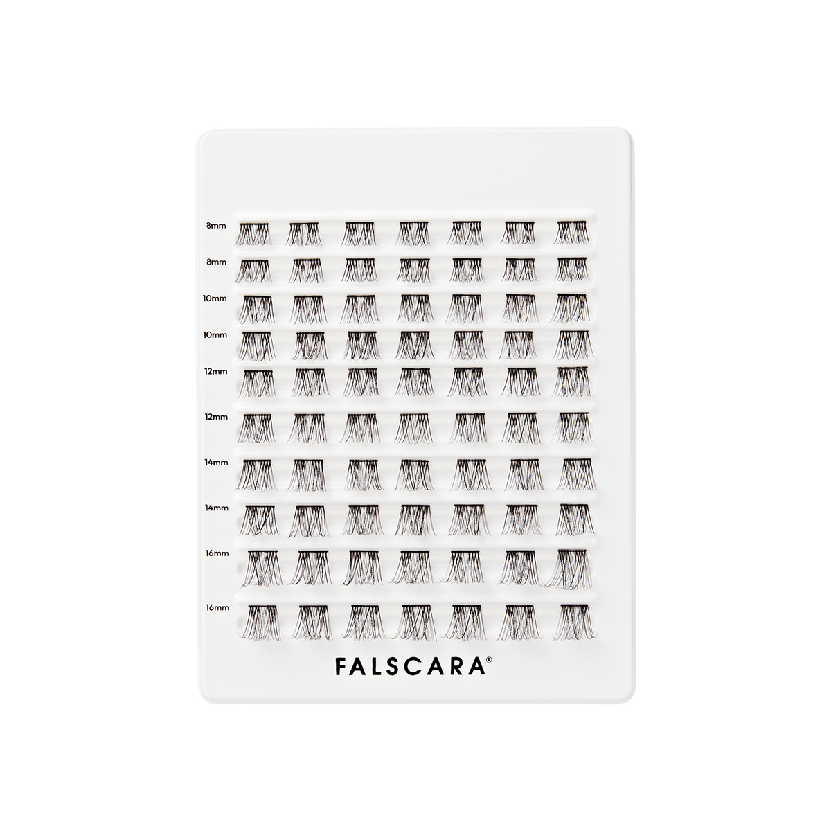 Falscara Classic Natural Mega Multipack | DIY False Lash Extensions, Cluster Lash, Wispy Lashes, 70 Wisps, 8mm-16mm