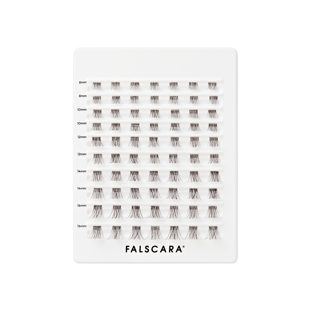 Falscara Soft Natural Mega Multipack | DIY False Lash Extensions, Cluster Lash, Wispy Lashes, 70 Wisps, 8mm-16mm